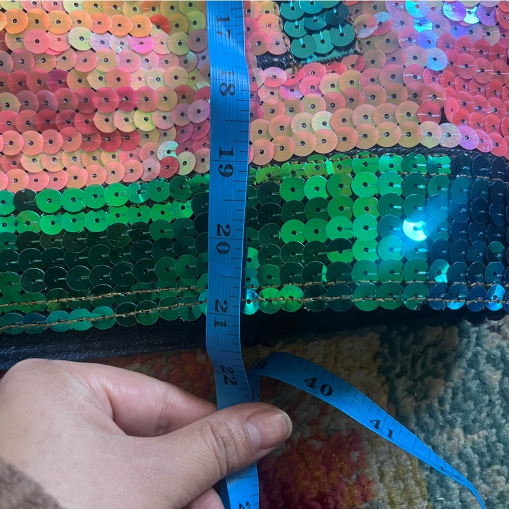 Show Time Sequined Multicolored Jacket One Size - image 5